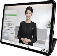 タブレットでAllygenceを動かしているイメージ