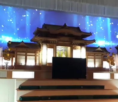 アシストホール稚内 様 祭壇投影